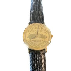 Vintage Gold Heinz 57 Pickle Wrist Watch NIB